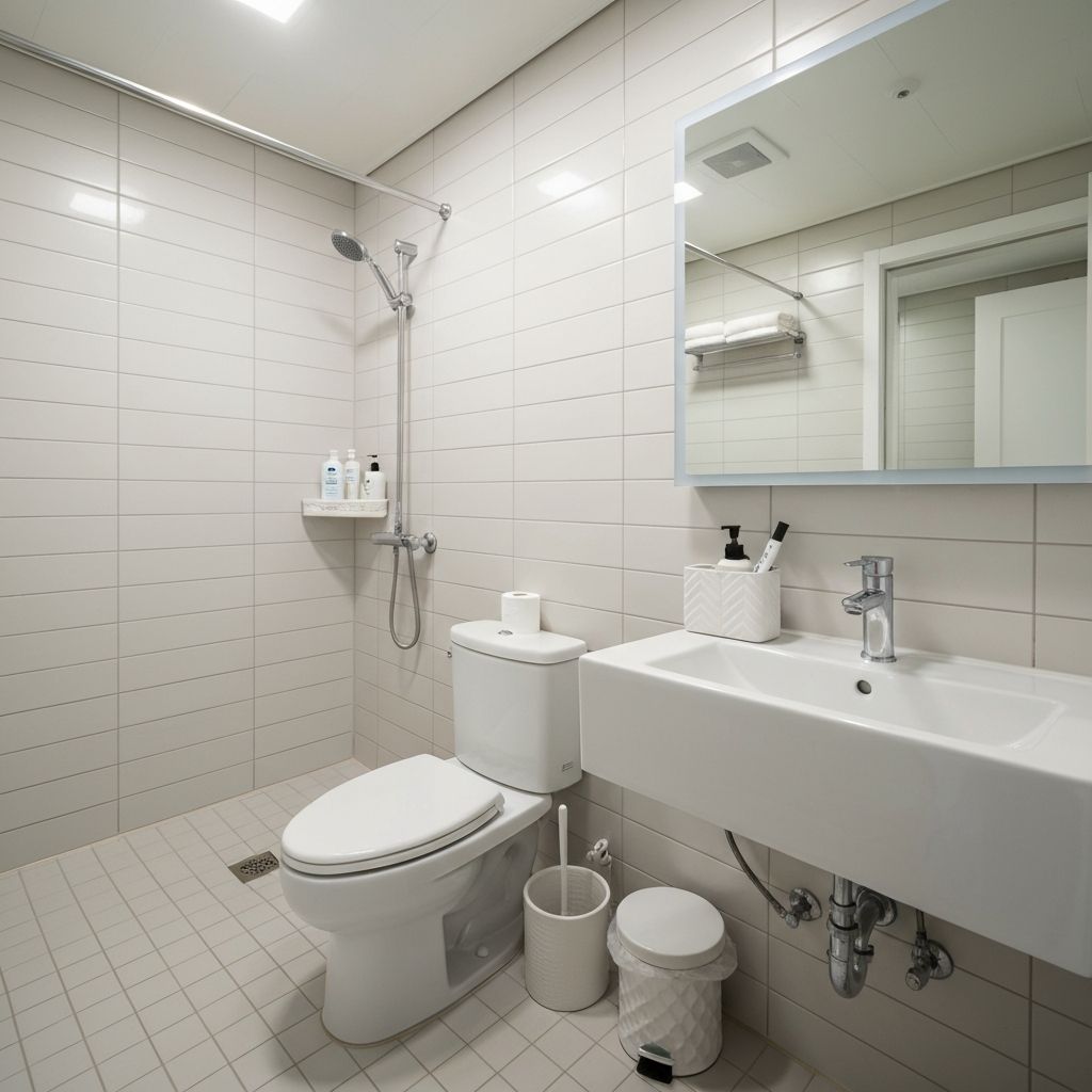 화장실 청소 완료