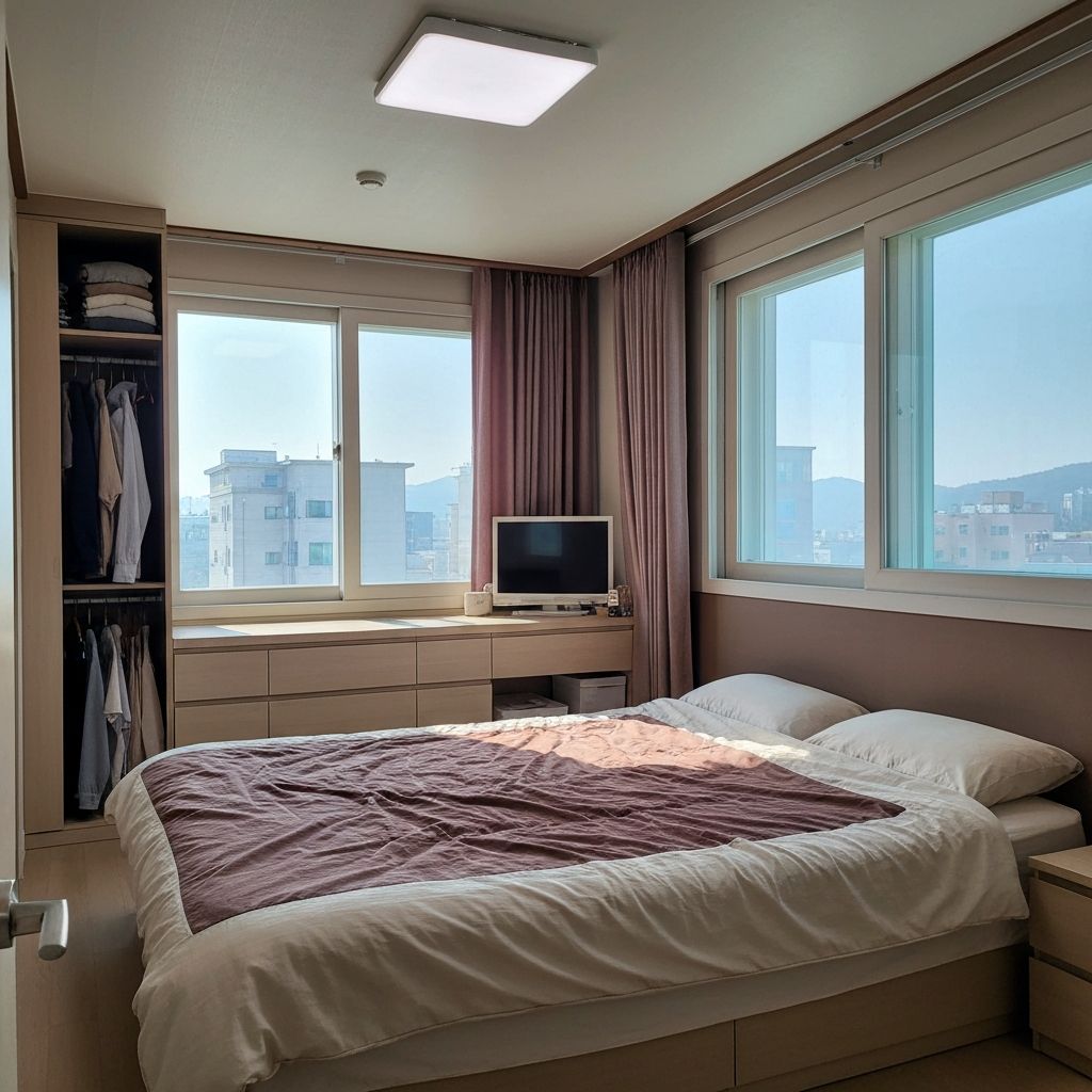 침실 청소 완료