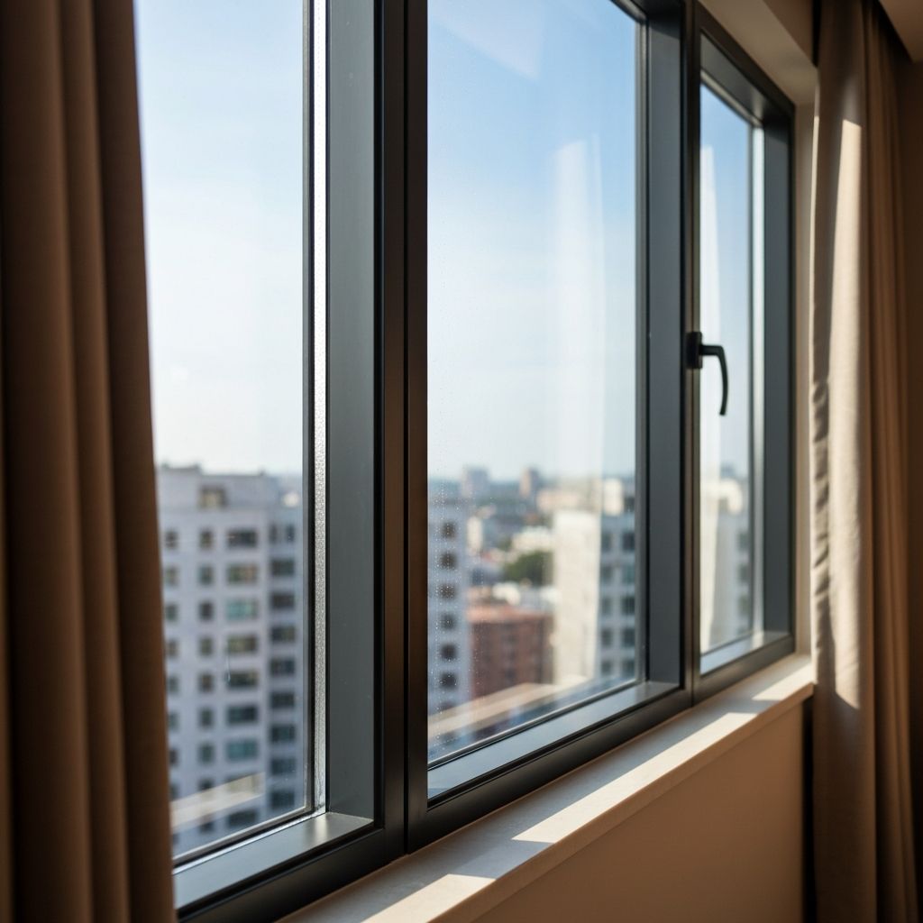 창문 청소 완료