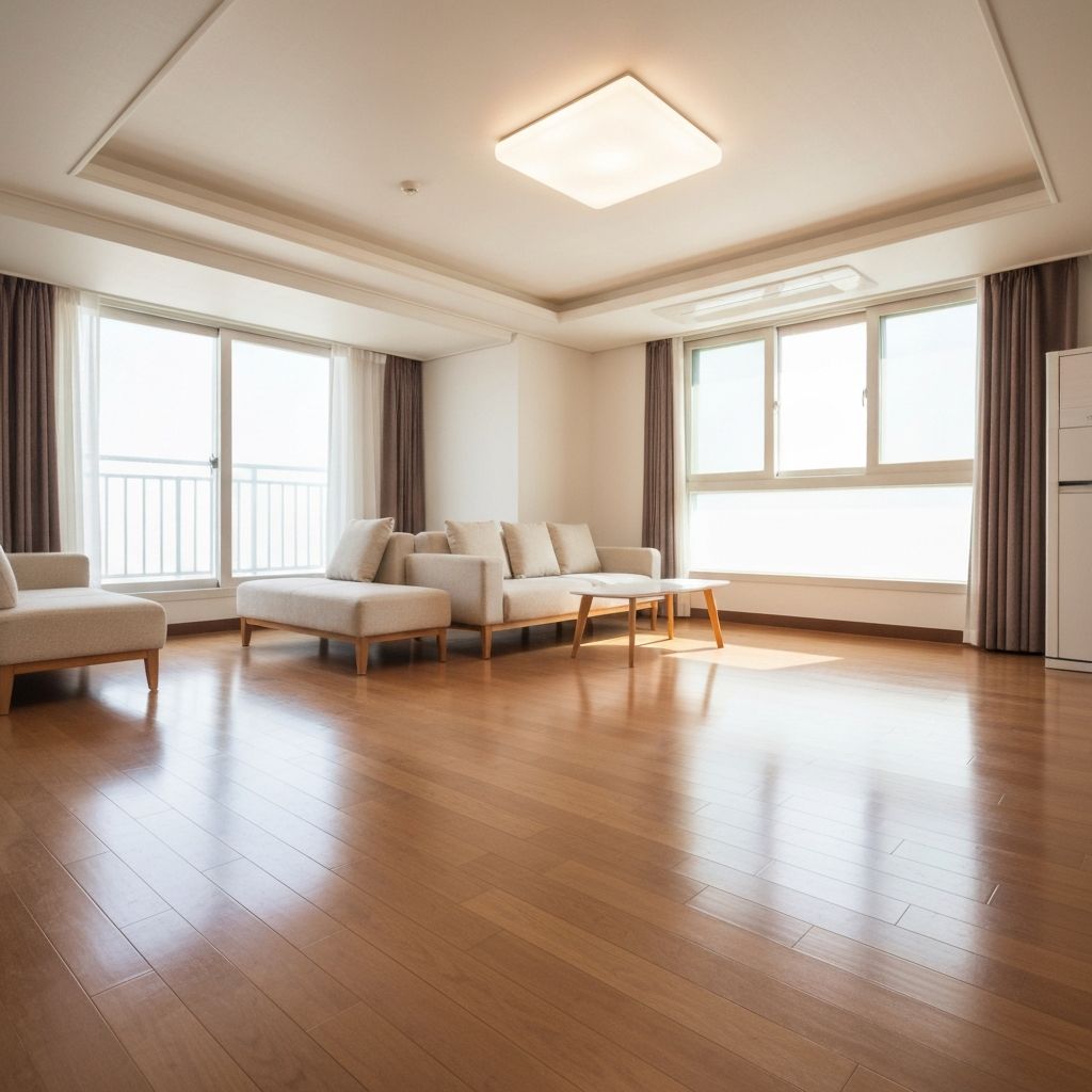 깨끗한 거실 공간